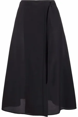 Joseph Femme, Jupes, Noir, Taille: 36 FR Jupe Noire en Soie et Laine