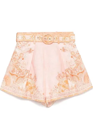 ZIMMERMANN Femme, Shorts, Rose, Taille: 40 FR Acacia Tuck Short