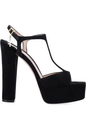 Tom Ford Femme, Chaussures, Noir, Taille: 38 EU Sandales à Talons Hauts et Plateforme Angelina
