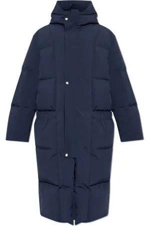 Jil Sander Homme, Manteaux, Bleu, Taille: S Long Down Jacket