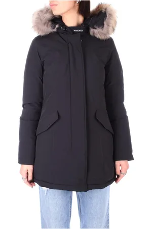 Woolrich Femme, Vestes, Noir, Taille: 40 FR Parka de Luxe Arctique en Raton Laveur