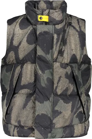 Parajumpers Homme, Vestes, Vert, Taille: M Bodywarmer Rembourré à Imprimé Motif