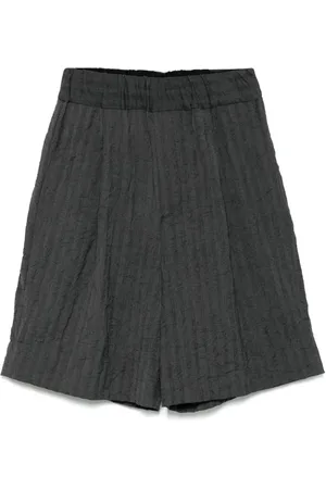 DRIES VAN NOTEN Homme, Shorts, Bleu, Taille: L Shorts Bleus à Rayures Taille Élastique