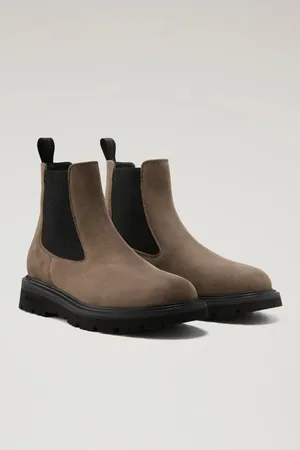 Woolrich Homme, Chaussures, , Taille: 41 EU New City Bottines Chelsea Taupe