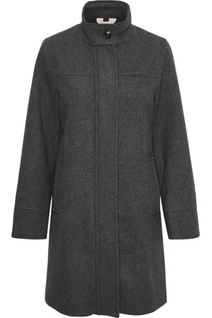 Part Two Femme, Manteaux, Gris, Taille: 40 FR Celicapw Otw Jacket 30307888 Gris Chiné Foncé