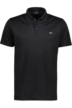 Paul & Shark Homme, Tops, Noir, Taille: L Polo en Jersey de Coton