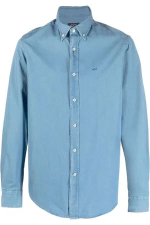 Paul & Shark Homme, Chemises, Bleu, Taille: L Chemise Élégante