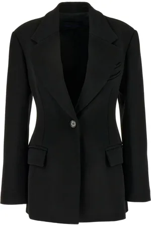 Proenza Schouler Femme, Vestes, Noir, Taille: 38 FR Veste Croisée en Twill de Laine