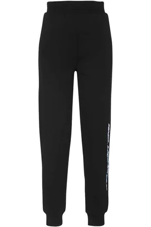 Karl Lagerfeld Femme, Pantalons, Noir, Taille: 42 FR Pantalon de survêtement à logo imprimé