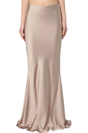 Andamane Femme, Jupes, Gris, Taille: 38 FR Jupe longue pour femmes