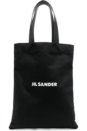 Jil Sander Homme, Sacs, Noir, Taille: ONE Size Sac cabas à logo imprimé