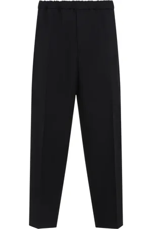 Jil Sander Homme, Pantalons, Noir, Taille: L Pantalon à Taille Élastiquée