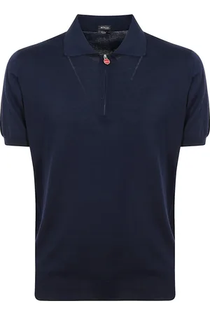 Kiton Homme, Tops, Bleu, Taille: S Polo en matériaux de qualité pour diverses occasions