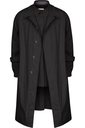 Maison Margiela Homme, Manteaux, Noir, Taille: M Manteaux Noirs pour Hommes