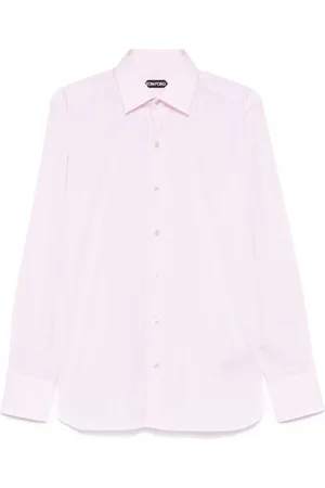 Tom Ford Homme, Chemises, Rose, Taille: L Chemise Boutonnée Rose Poudré