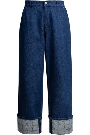 J.W.Anderson Homme, Jeans, Bleu, Taille: M Jean en denim bleu avec détail de logo