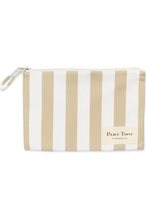 Part Two Femme, Sacs, Multicolore, Taille: ONE Size Pochette en coton rayé