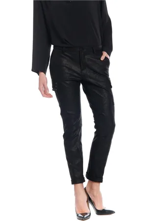 Masons Femme, Pantalons, Noir, Taille: 36 FR Pantalon Cargo Chile City avec Clous