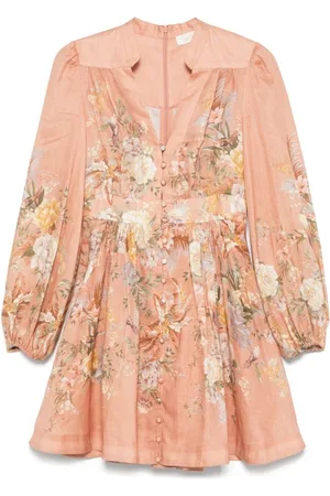 ZIMMERMANN Femme, Robes, Multicolore, Taille: 38 FR Mini-robe Tallow Plunge