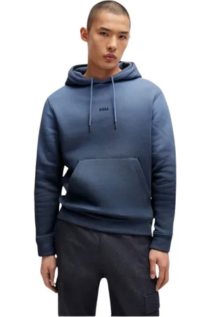 HUGO BOSS Homme, Sweatshirts et sweats à capuche, Bleu, Taille: S T-shirt Élégant
