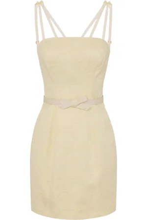 Elisabetta Franchi Femme, Robes, , Taille: 40 FR Robe Mini Jacquard Floral Lemonade