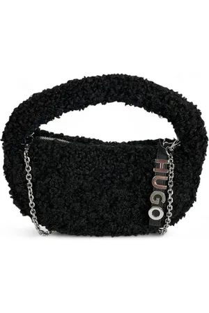HUGO BOSS Femme, Sacs, Noir, Taille: ONE Size Sac bandoulière en fausse fourrure