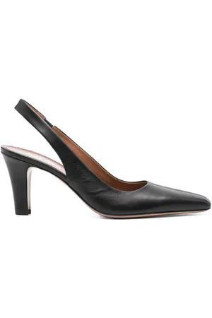 PARIS TEXAS Femme, Chaussures, Noir, Taille: 40 EU Escarpins Slingback Noirs à Talon Bloc