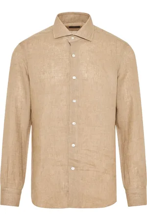 BARBA Homme, Chemises, , Taille: 4XL Chemise en Lin Italienne pour Homme