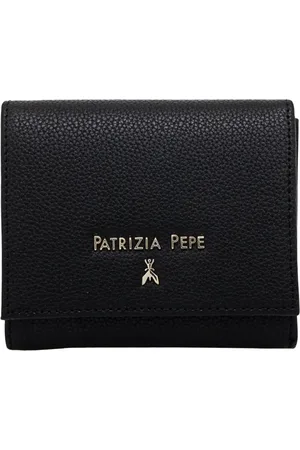 Patrizia Pepe Femme, Accessoires, Noir, Taille: ONE Size Portefeuille Femme Fermeture à Pression