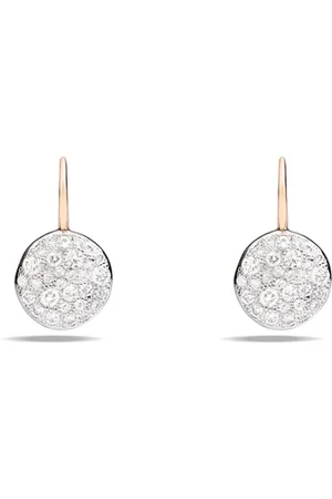 Pomellato Femme, Accessoires, Gris, Taille: ONE Size Boucles d`Oreilles Sable de Diamants