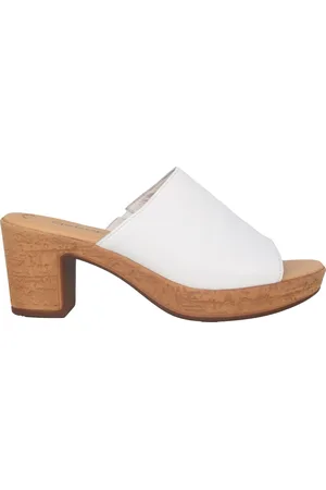 Gabor Femme, Chaussures, Blanc, Taille: 40 1/2 EU Sandale Blanche pour Femme - Talons Hauts