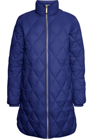 Part Two Femme, Manteaux, Bleu, Taille: 34 FR Feather Coat - Olilaspw Otw Jakker 30306108 Blueprint