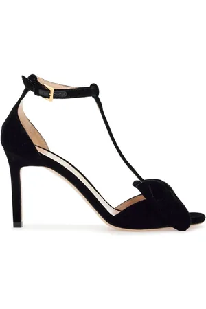 Tom Ford Femme, Chaussures, Noir, Taille: 39 EU Sandales à Talons Moyens en Viscose