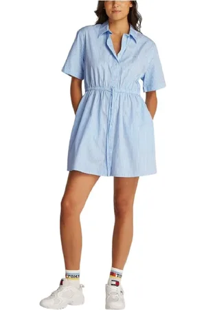 Tommy Hilfiger Femme, Robes, Bleu, Taille: 40 FR Robe Mini Rayée