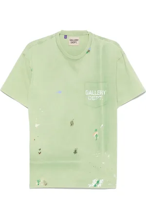 GALLERY DEPT. Homme, Tops, Vert, Taille: XL T-shirt Col Rond Vert Clair