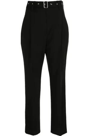 Proenza Schouler Femme, Pantalons, Noir, Taille: 42 FR Pantalon Carotte Court de Tailleur