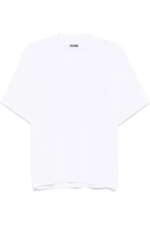 MAGLIANO Homme, Tops, Blanc, Taille: M T-shirts blancs à col rond et logo brodé