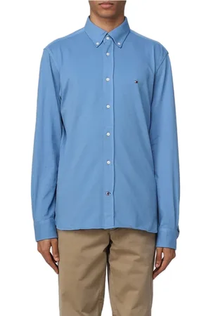Tommy Hilfiger Homme, Chemises, Bleu, Taille: XS Polo Piqué