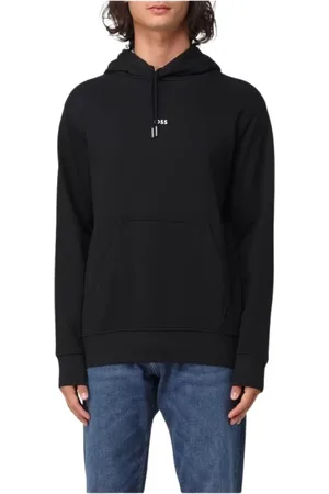 HUGO BOSS Homme, Sweatshirts et sweats à capuche, Noir, Taille: S T-shirt Élégant