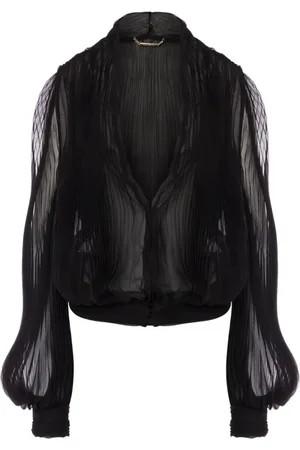 Alberta Ferretti Femme, Blouses et Chemises, Noir, Taille: 36 FR Manteau long noir