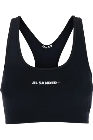 Jil Sander Femme, Tops, Noir, Taille: 42 FR Logo Sports Bra Tech Fabric
