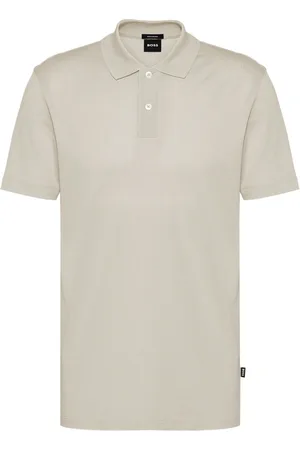 HUGO BOSS Homme, Tops, Blanc, Taille: M Polo Blanc Ouvert