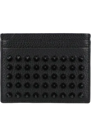 Christian Louboutin Homme, Accessoires, Noir, Taille: ONE Size Porte-cartes Kios
