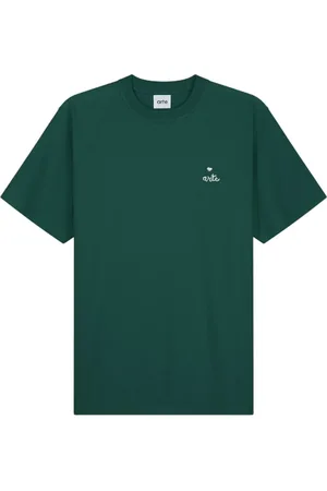 Arte Antwerp Homme, Tops, Vert, Taille: S T-shirt en coton avec logo cœur