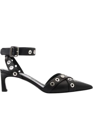 Iceberg Femme, Chaussures, Noir, Taille: 38 EU Escarpins Sling Back à Petit Talon et Détails de Clous