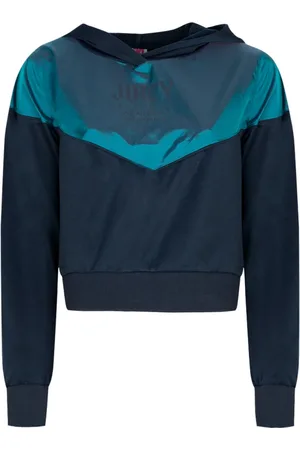 Juicy Couture Femme, Sweatshirts et sweats à capuche, Bleu, Taille: 42 FR T-shirt d`entraînement ample à capuche