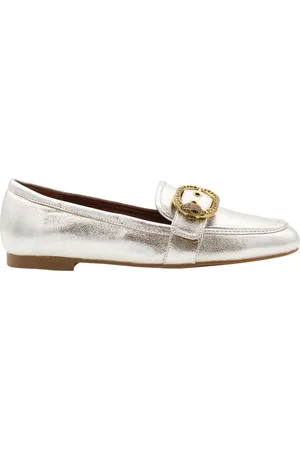 Kurt Geiger Femme, Chaussures, Gris, Taille: 37 EU Mocassins Élégants avec Accent Patxaran