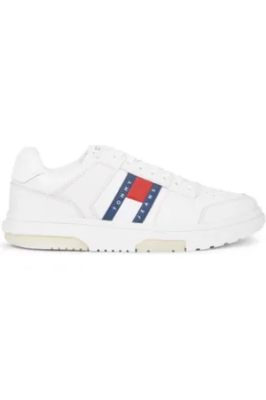 Tommy Hilfiger Homme, Chaussures, Blanc, Taille: 41 EU Baskets Brooklyn en cuir
