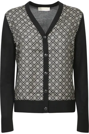 Tory Burch Femme, Pulls, Noir, Taille: 38 FR Cardigan Noir