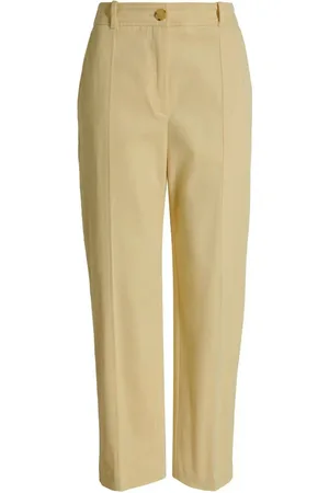 HUGO BOSS Femme, Pantalons, Jaune, Taille: 42 FR Pantalon taille haute avec poches inclinées